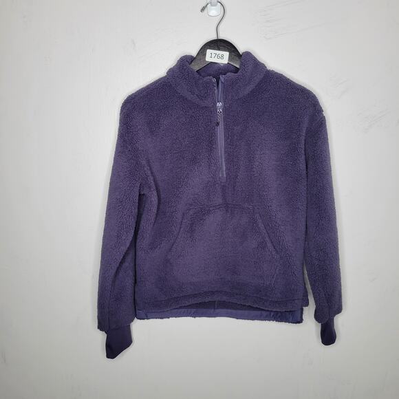 All in Motion Girls Sweatshirt Size 14/16 Fleece Sherpa Mockneck Thumb Holes New - Picture 1 of 10